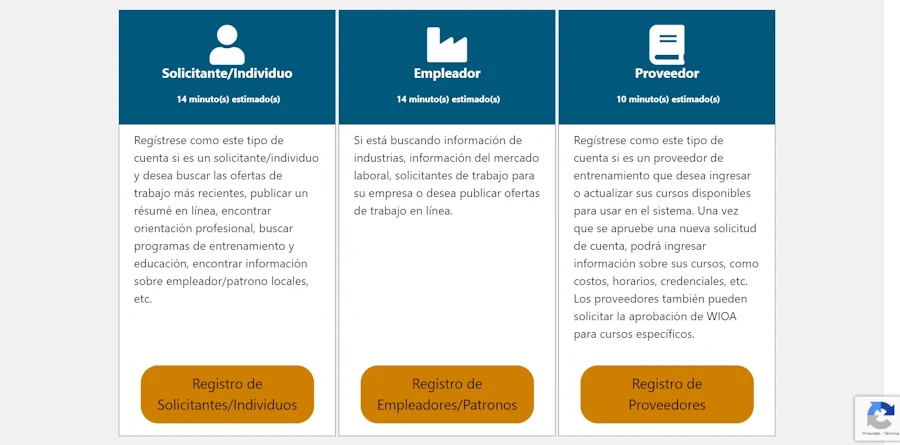 CalJOBS login: acceso a la cuenta